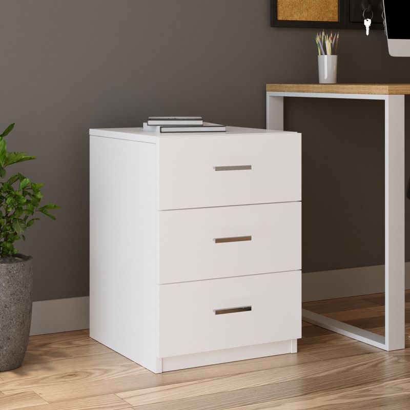 Casa si Gradina - Mobilier - Mese si birouri - Birouri - Set mobilier birou, Hanah Home, pal melaminat, alb, 956LCS2118 - Infinity.ro