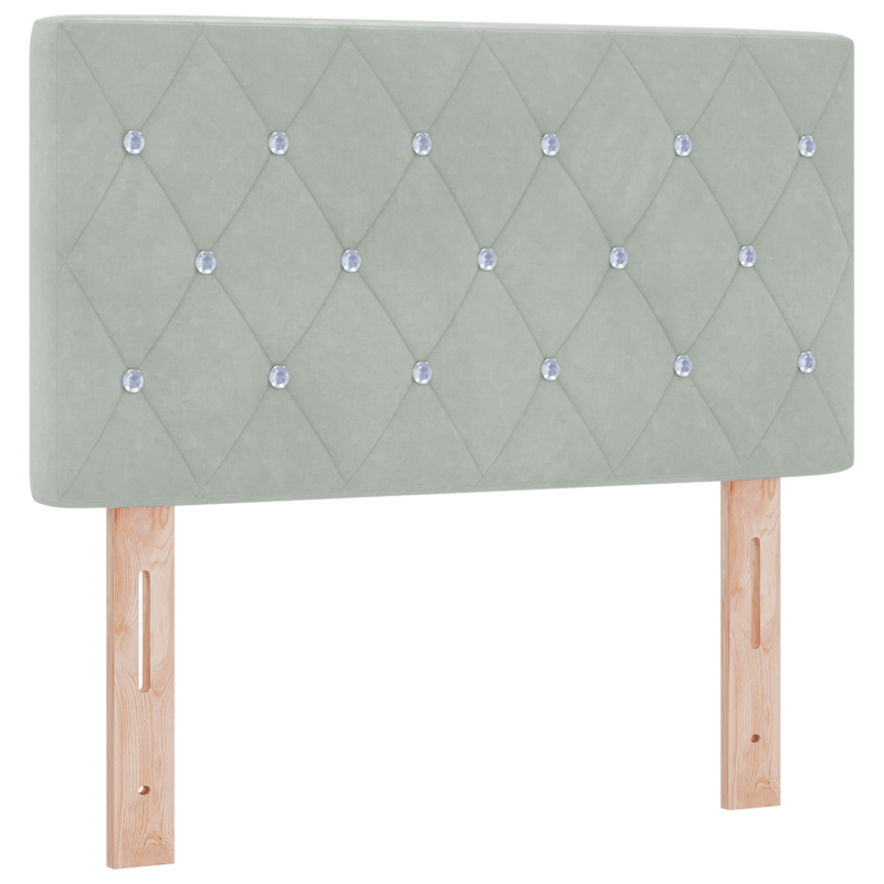 Casa si Gradina - Mobilier - Paturi si accesorii - Accesorii paturi - Tablie de pat LED cu butoane, Tablie de pat, negru, 80 cm, catifea - Infinity.ro