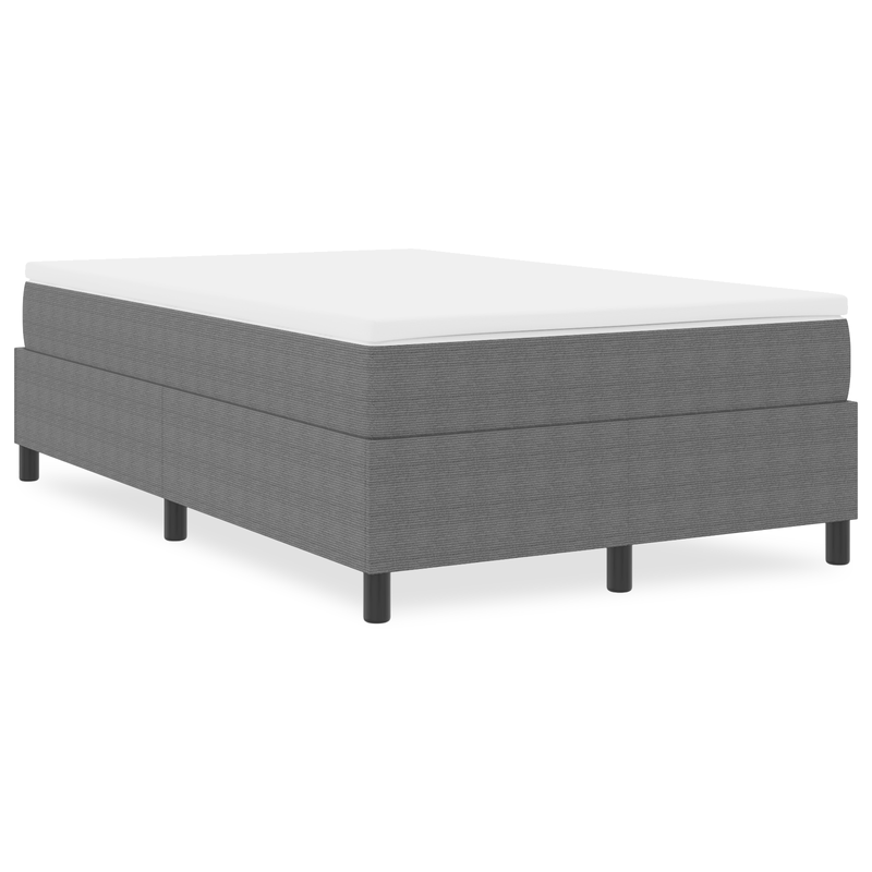 Casa si Gradina - Mobilier - Paturi si accesorii - Paturi - Pat cu arcuri, gri deschis, mic dublu 100x200 cm catifea raiata - Infinity.ro