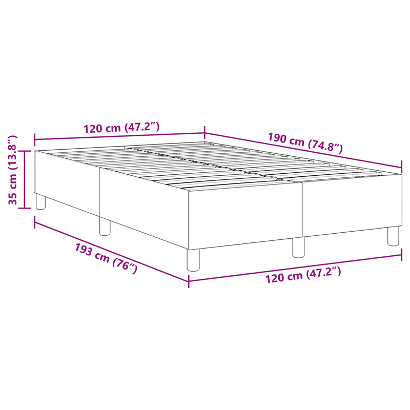 Casa si Gradina - Mobilier - Paturi si accesorii - Paturi - Pat cu arcuri, gri deschis, mic dublu 100x200 cm catifea raiata - Infinity.ro