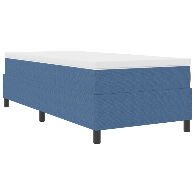 Casa si Gradina - Mobilier - Paturi si accesorii - Paturi - Pat cu arcuri, albastru, 80x200 cm, catifea raiata - Infinity.ro