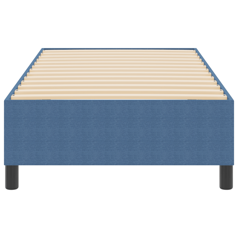 Casa si Gradina - Mobilier - Paturi si accesorii - Paturi - Pat cu arcuri, albastru, 80x200 cm, catifea raiata - Infinity.ro