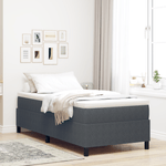 Casa si Gradina - Mobilier - Paturi si accesorii - Paturi - Pat Somiera cu Saltea Gri Intunecat 100 x 200 cm Tesatura de Corduroy - Infinity.ro