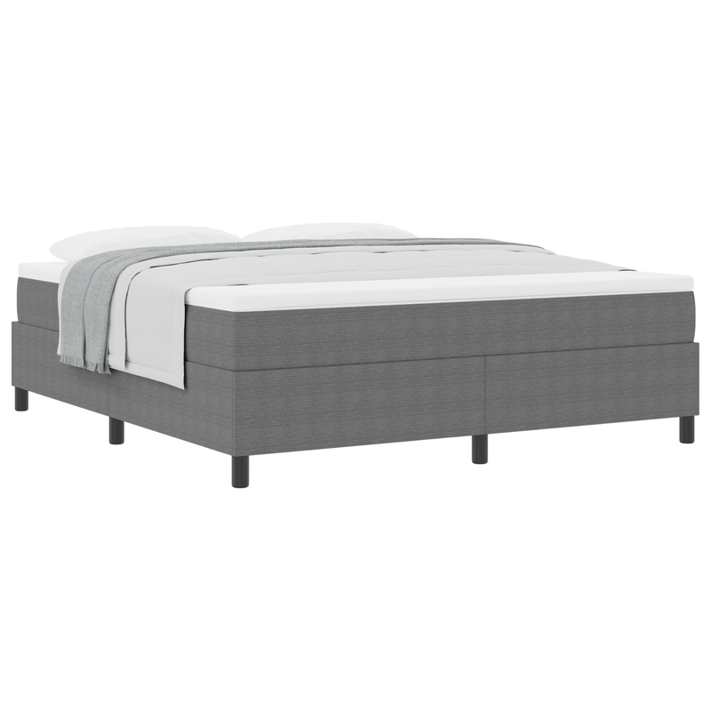 Casa si Gradina - Mobilier - Paturi si accesorii - Paturi - Pat cu Arc cu Saltea Gri Deschis Super King Catifea - Infinity.ro