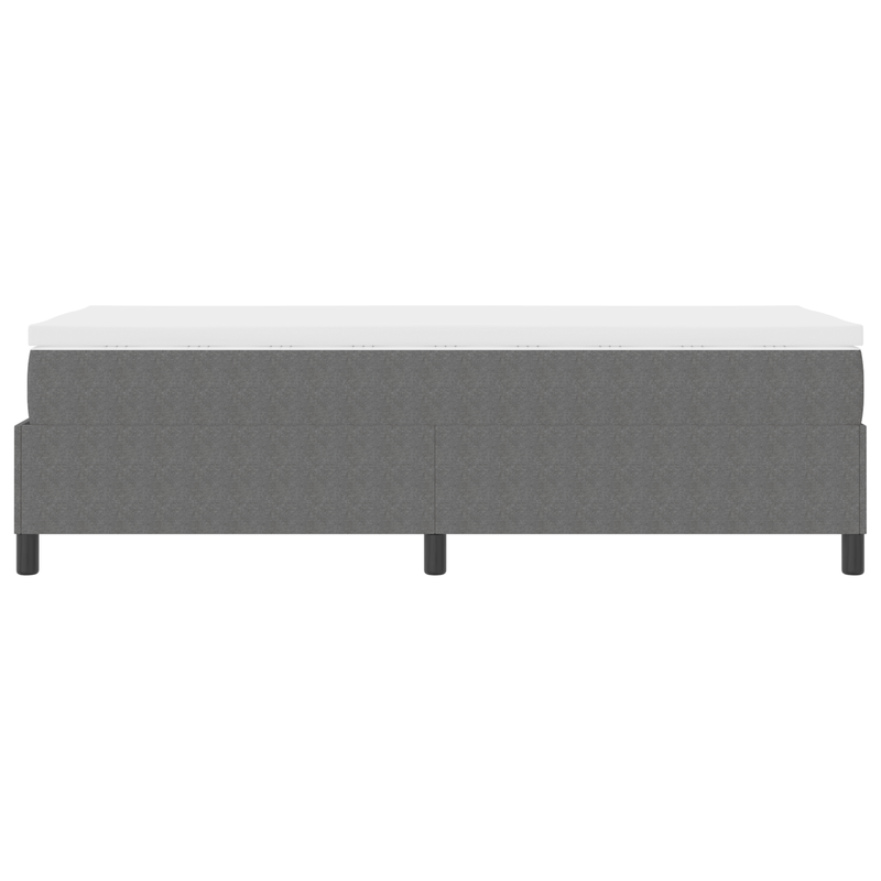 Casa si Gradina - Mobilier - Paturi si accesorii - Paturi - Pat cu arcuri cu saltea gri 100x200 cm tesatura din catifea - Infinity.ro