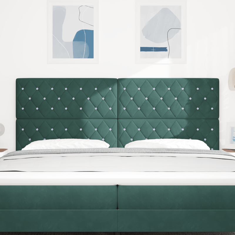 Casa si Gradina - Mobilier - Paturi si accesorii - Accesorii paturi - Tarie LED Verde Intunecat 100 cm Catifea - Infinity.ro