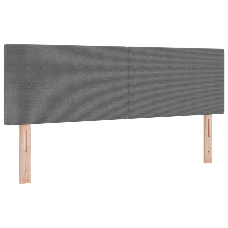 Casa si Gradina - Mobilier - Paturi si accesorii - Paturi - Pat cu Arcuri cu Saltea Gri Deschis 140x200 cm Tesatura de Corduroy - Infinity.ro