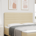 Casa si Gradina - Mobilier - Paturi si accesorii - Accesorii paturi - Tablie de pat design Linii Crem 180 cm Tesatura - Infinity.ro