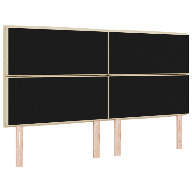 Casa si Gradina - Mobilier - Paturi si accesorii - Accesorii paturi - Tablie de pat design Linii Crem 180 cm Tesatura - Infinity.ro