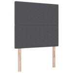 Casa si Gradina - Mobilier - Paturi si accesorii - Paturi - Pat cu arcuri cu saltea si LED gri inchis 80x200 cm tesatura corduroy - Infinity.ro