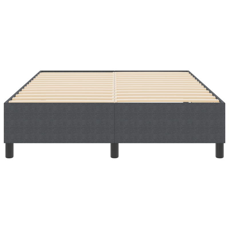 Casa si Gradina - Mobilier - Paturi si accesorii - Paturi - Pat cu arcuri, gri deschis, 140x200 cm, catifea raiata - Infinity.ro
