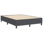 Casa si Gradina - Mobilier - Paturi si accesorii - Paturi - Pat cu arcuri, gri deschis, 140x200 cm, catifea raiata - Infinity.ro