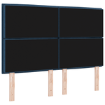 Casa si Gradina - Mobilier - Paturi si accesorii - Accesorii paturi - Tablie de pat Design Linii Albastru 160 cm Tesatura - Infinity.ro