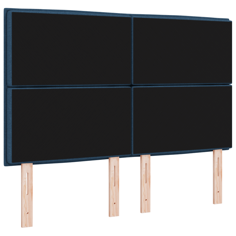 Casa si Gradina - Mobilier - Paturi si accesorii - Accesorii paturi - Tablie de pat Design Linii Albastru 160 cm Tesatura - Infinity.ro