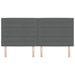Casa si Gradina - Mobilier - Paturi si accesorii - Accesorii paturi - Tablie de pat design Linii Gri inchis 200 cm Tesatura - Infinity.ro