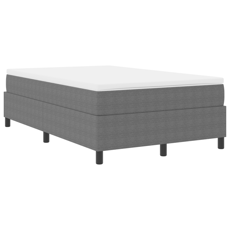 Casa si Gradina - Mobilier - Paturi si accesorii - Paturi - Pat cu arcuri, gri deschis, 120x200 cm, catifea raiata - Infinity.ro