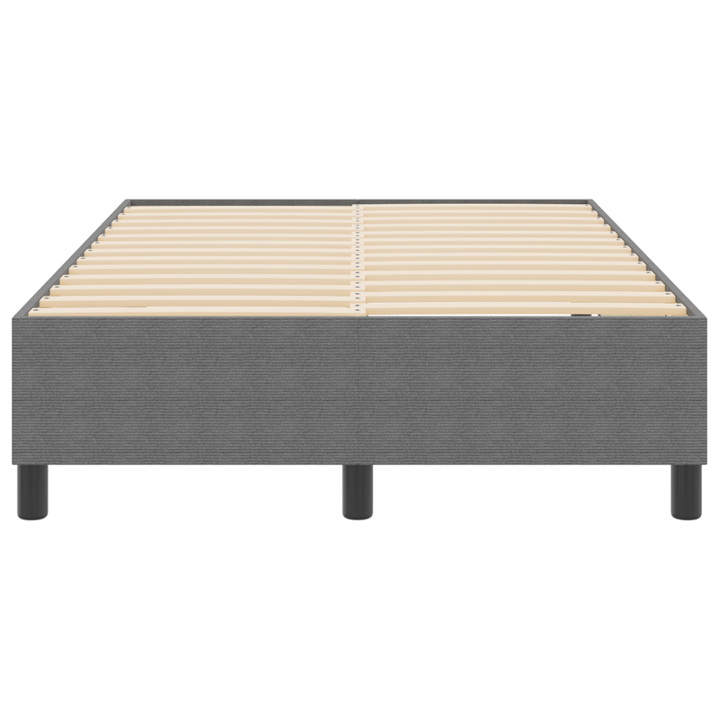 Casa si Gradina - Mobilier - Paturi si accesorii - Paturi - Pat cu arcuri, gri deschis, 120x200 cm, catifea raiata - Infinity.ro