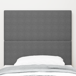 Casa si Gradina - Mobilier - Paturi si accesorii - Accesorii paturi - Tablie de pat design simplu, gri deschis, 80 cm, catifea raiata - Infinity.ro