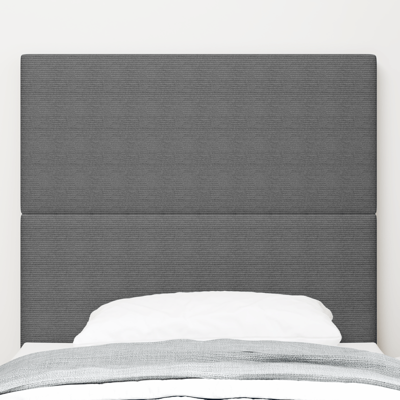 Casa si Gradina - Mobilier - Paturi si accesorii - Accesorii paturi - Tablie de pat design simplu, gri deschis, 80 cm, catifea raiata - Infinity.ro