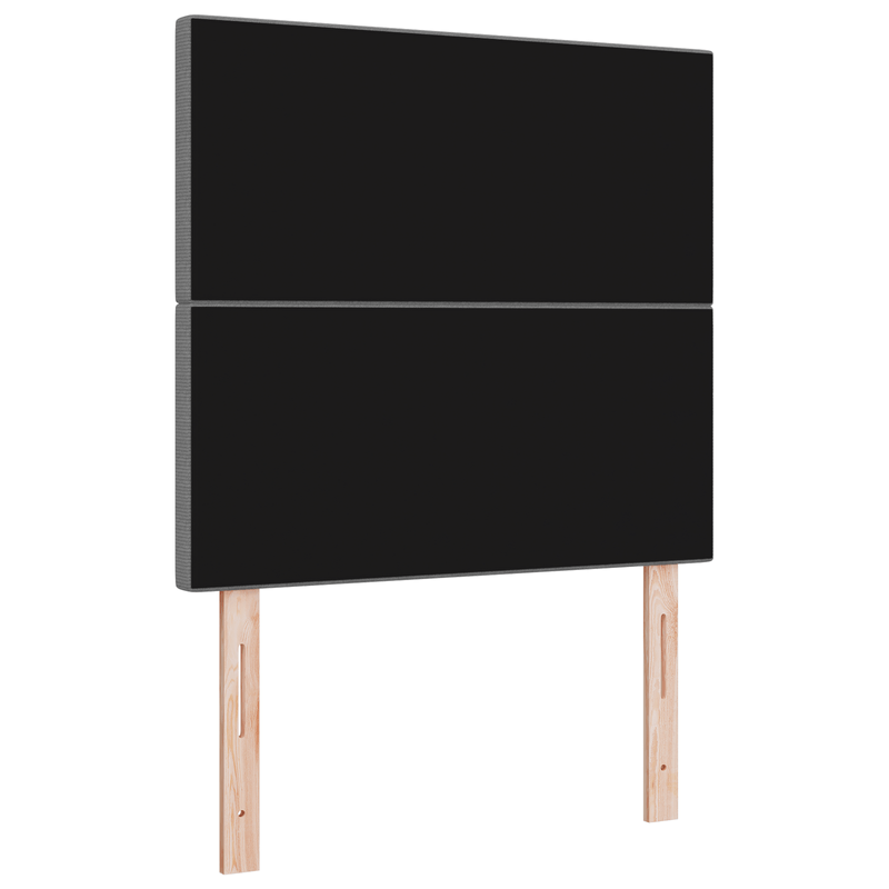 Casa si Gradina - Mobilier - Paturi si accesorii - Accesorii paturi - Tablie de pat design simplu, gri deschis, 80 cm, catifea raiata - Infinity.ro