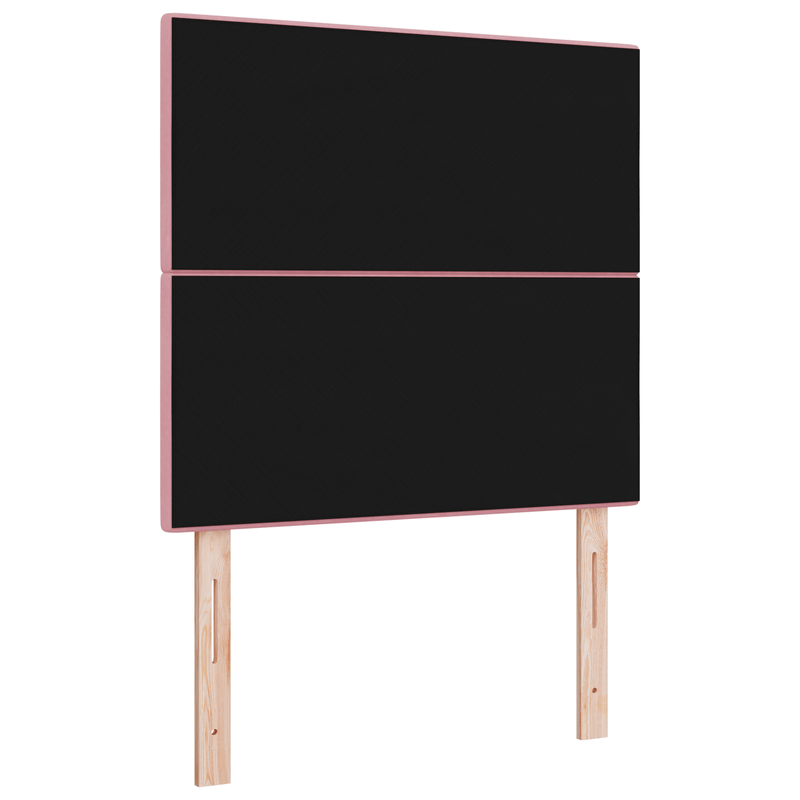 Casa si Gradina - Mobilier - Paturi si accesorii - Accesorii paturi - Tablie de pat cu nasturi, roz, 100 cm, catifea - Infinity.ro