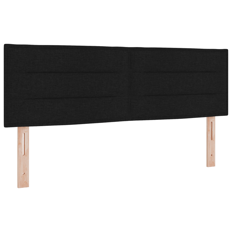 Casa si Gradina - Mobilier - Paturi si accesorii - Paturi - Pat cu somiera cu saltea Negru 160x200 cm Material textil - Infinity.ro
