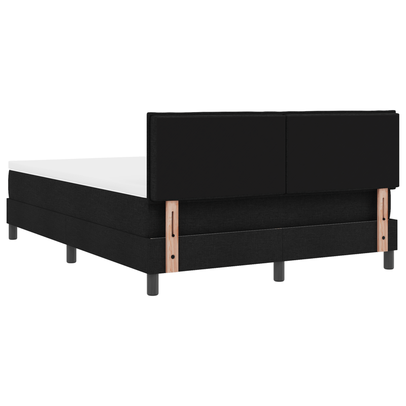 Casa si Gradina - Mobilier - Paturi si accesorii - Paturi - Pat cu somiera cu saltea Negru 160x200 cm Material textil - Infinity.ro