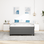 Casa si Gradina - Mobilier - Paturi si accesorii - Paturi - Pat cu arcuri, gri deschis, 140x200 cm, catifea raiata - Infinity.ro