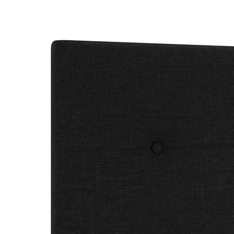 Casa si Gradina - Mobilier - Paturi si accesorii - Accesorii paturi - Tablie de pat cu nasturi, negru, 180 cm, textil - Infinity.ro