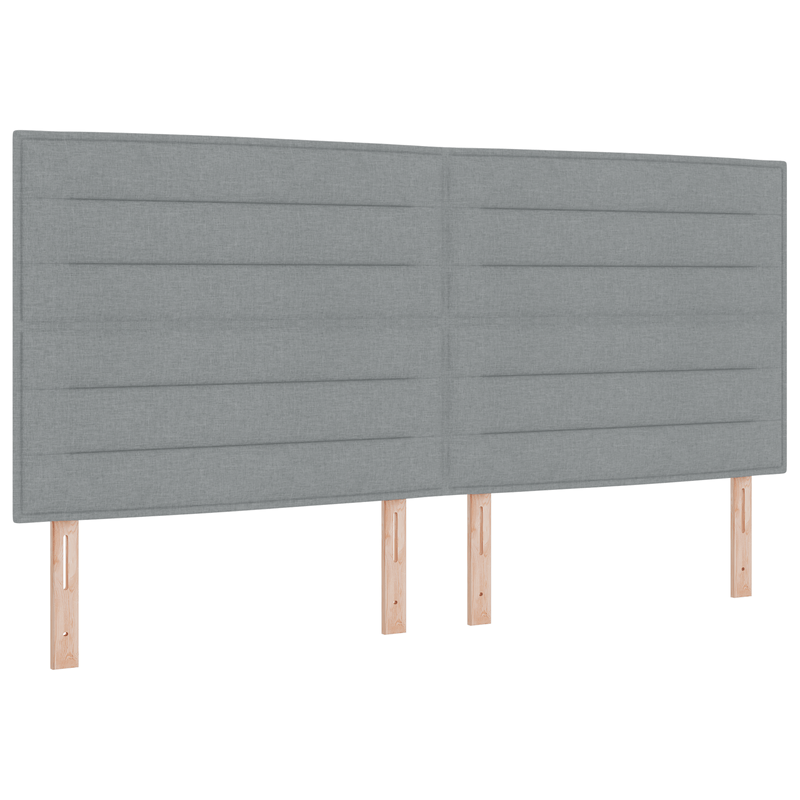 Casa si Gradina - Mobilier - Paturi si accesorii - Accesorii paturi - Tablie de pat cu LED, crem, 83x16x118/128 cm, textil - Infinity.ro