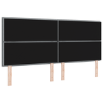 Casa si Gradina - Mobilier - Paturi si accesorii - Accesorii paturi - Tablie de pat cu LED, crem, 83x16x118/128 cm, textil - Infinity.ro