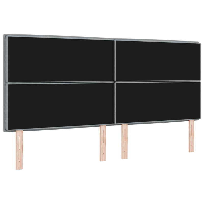 Casa si Gradina - Mobilier - Paturi si accesorii - Accesorii paturi - Tablie de pat cu LED, crem, 83x16x118/128 cm, textil - Infinity.ro