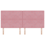 Casa si Gradina - Mobilier - Paturi si accesorii - Accesorii paturi - Tablie de pat cu LED, crem, 144x5x118/128 cm, textil - Infinity.ro