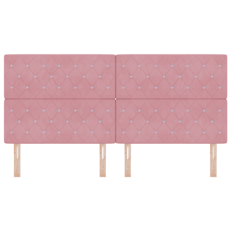 Casa si Gradina - Mobilier - Paturi si accesorii - Accesorii paturi - Tablie de pat cu LED, crem, 144x5x118/128 cm, textil - Infinity.ro