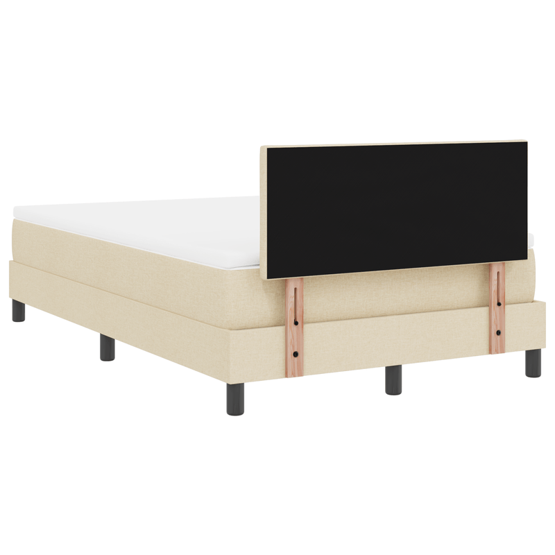 Casa si Gradina - Mobilier - Paturi si accesorii - Paturi - Pat cu arc cu saltea crem 120x200 cm tesatura - Infinity.ro