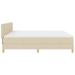 Casa si Gradina - Mobilier - Paturi si accesorii - Paturi - Pat cu arcuri cu saltea crem 200x200 cm tesatura - Infinity.ro