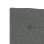 Casa si Gradina - Mobilier - Paturi si accesorii - Accesorii paturi - Tablie de pat cu nasturi, gri inchis, 160 cm, textil - Infinity.ro