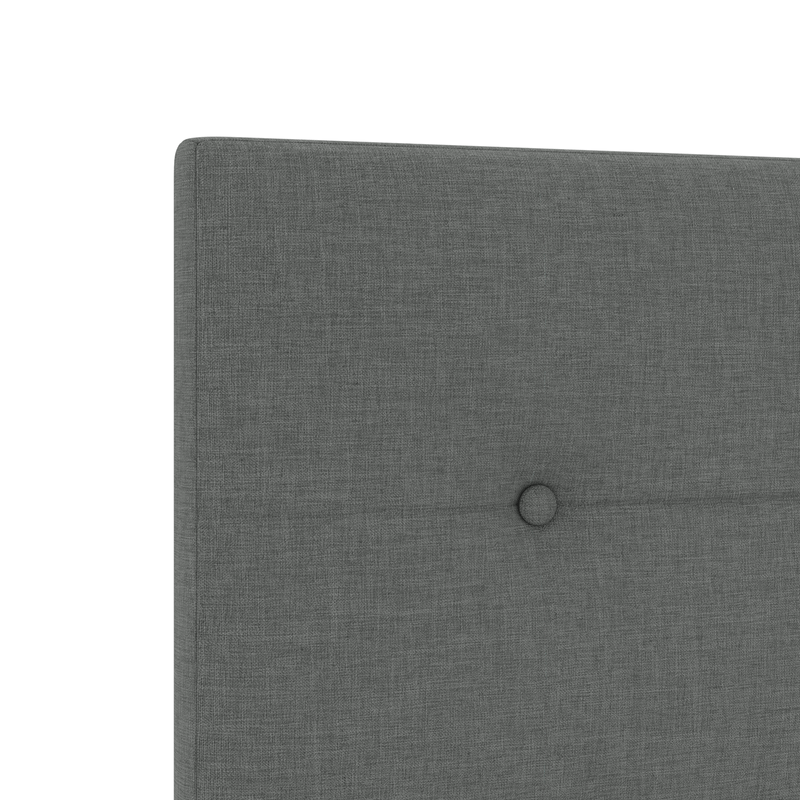 Casa si Gradina - Mobilier - Paturi si accesorii - Accesorii paturi - Tablie de pat cu nasturi, gri inchis, 160 cm, textil - Infinity.ro