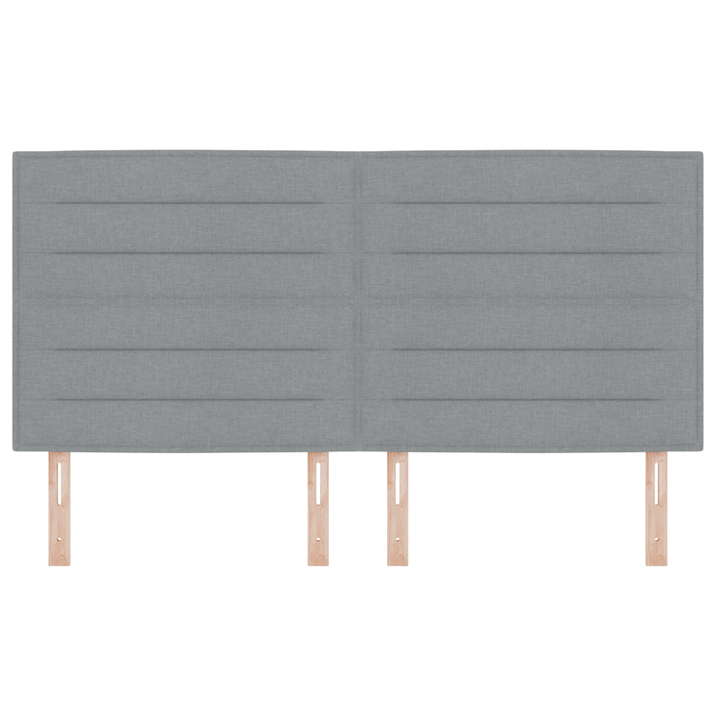 Casa si Gradina - Mobilier - Paturi si accesorii - Accesorii paturi - Tablie de pat design linii gri deschis 180 cm tesatura - Infinity.ro
