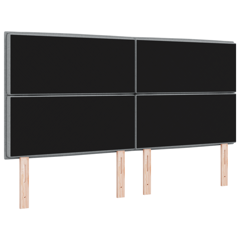 Casa si Gradina - Mobilier - Paturi si accesorii - Accesorii paturi - Tablie de pat design linii gri deschis 180 cm tesatura - Infinity.ro