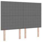 Casa si Gradina - Mobilier - Paturi si accesorii - Accesorii paturi - Tablie de pat design simplu, gri deschis, 140 cm catifea raiata - Infinity.ro
