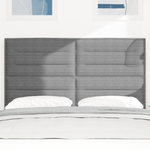 Casa si Gradina - Mobilier - Paturi si accesorii - Accesorii paturi - Tablie de pat design simplu, gri deschis, 140 cm catifea raiata - Infinity.ro