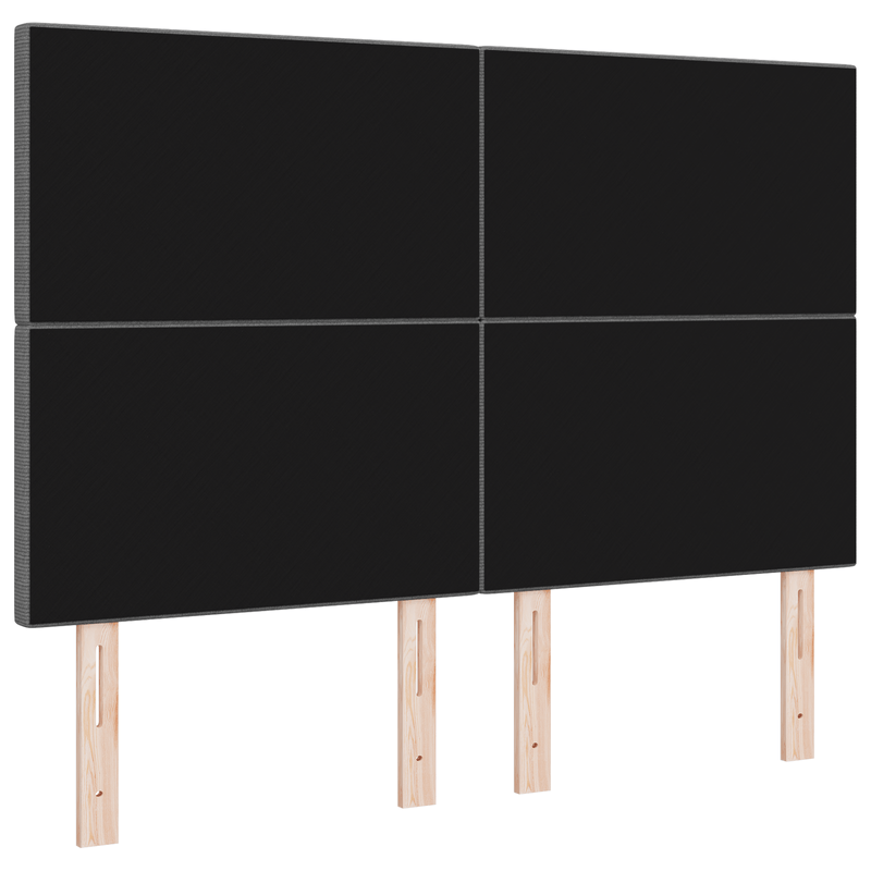 Casa si Gradina - Mobilier - Paturi si accesorii - Accesorii paturi - Tablie de pat design simplu, gri deschis, 140 cm catifea raiata - Infinity.ro