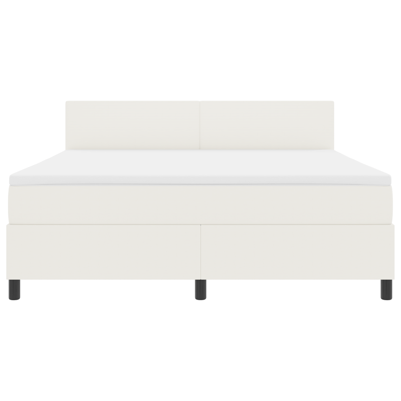Casa si Gradina - Mobilier - Paturi si accesorii - Paturi - Pat Cu Arcuri cu Saltea&LED Bej Super King Catifea - Infinity.ro