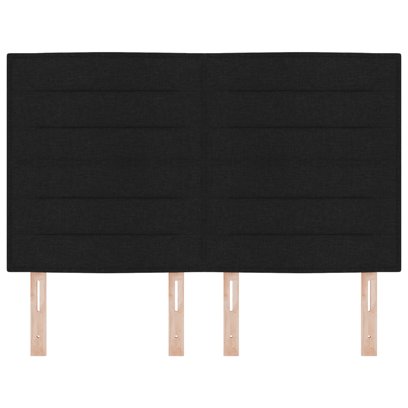 Casa si Gradina - Mobilier - Paturi si accesorii - Accesorii paturi - Tablie de pat design Linii Negru 160 cm Tesatura - Infinity.ro