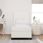 Casa si Gradina - Mobilier - Paturi si accesorii - Paturi - Pat cu arcuri cu saltea & LED crem 100x200 cm tesatura din catifea - Infinity.ro