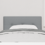 Casa si Gradina - Mobilier - Paturi si accesorii - Accesorii paturi - Tablie de pat cu LED cu butoane intr-un gri deschis de 100 cm, din tesatura - Infinity.ro