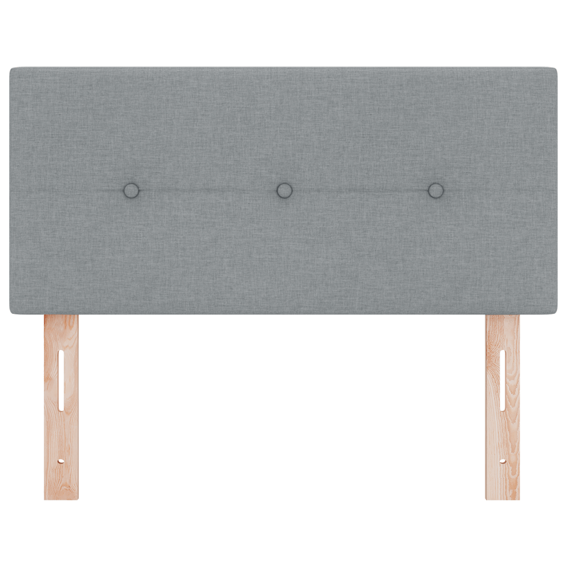 Casa si Gradina - Mobilier - Paturi si accesorii - Accesorii paturi - Tablie de pat cu LED cu butoane intr-un gri deschis de 100 cm, din tesatura - Infinity.ro