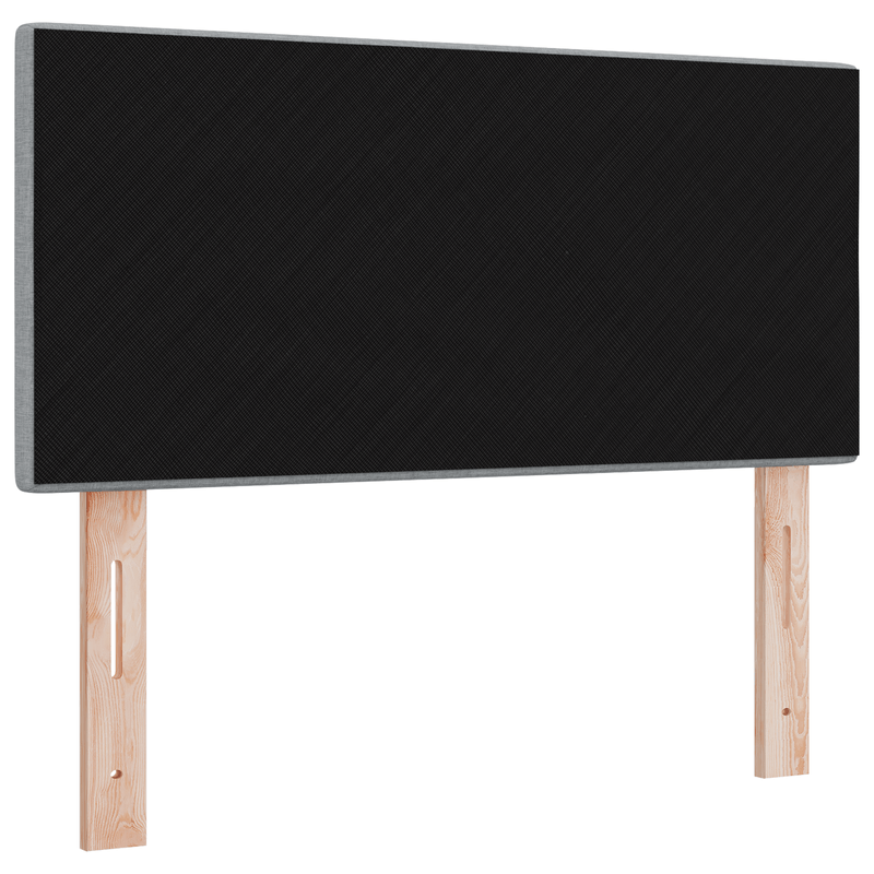 Casa si Gradina - Mobilier - Paturi si accesorii - Accesorii paturi - Tablie de pat cu LED cu butoane intr-un gri deschis de 100 cm, din tesatura - Infinity.ro