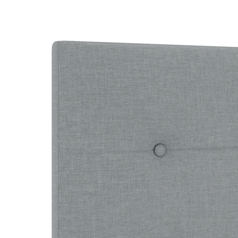 Casa si Gradina - Mobilier - Paturi si accesorii - Accesorii paturi - Tablie de pat cu LED cu butoane intr-un gri deschis de 100 cm, din tesatura - Infinity.ro